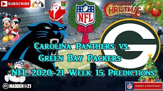 Carolina Panthers vs. Green Bay Packers | NFL 2020-21 Week 15 | Predictions Madden NFL 21