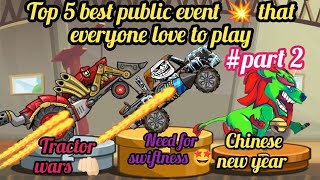 TOP 5 BEST PUBLIC EVENT 🔥💖 THAT EVERYONE WOULD LIKE TO PLAY AGAIN 💥 PART 2🤩HILL CLIMB RACING 2