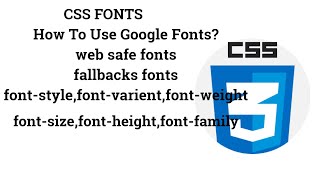14 css font | css font family | css font style | css font weight | css font size property |