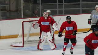 Goalie Josh Rosenzweig at the Niagara IceDogs training camp