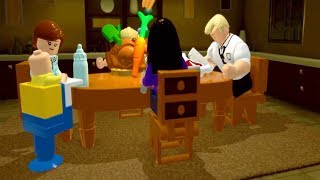 LEGO The Incredibles Office Scene and Family Dinner