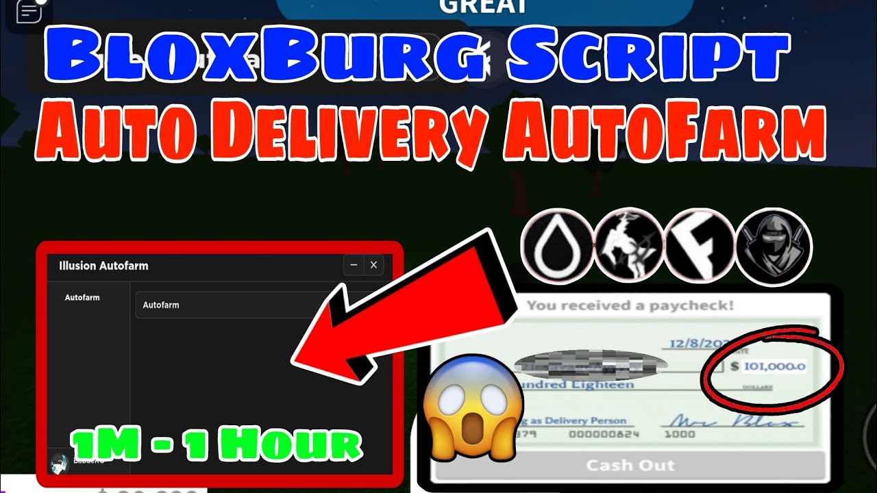 Bloxburg Pizza Delivery AutoFarm SCRIPT! | Hydrogen, Fluxus - YouTube