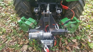 John Deere 445 (425, 455, X-Series) with Badland 2500 ATV Winch