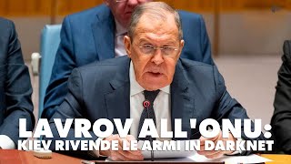 Lavrov all'ONU: Kiev rivende le armi in darknet