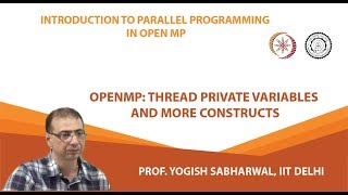 OpenMP: thread private variables and more constructs