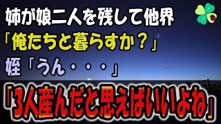 【感動する話】姉が娘を2人残し他界してしまった。「俺たちと暮らすか？」 姪「うん」嫁「3人産んだと思えばいいよね」【朗読】