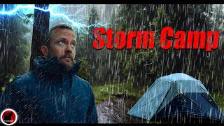 🌩️ Testing Grounds 7 - ThunderStorms & Heavy Rain Cause Tent Failure - Solo Rain