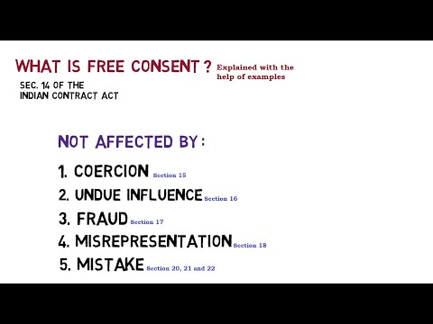 What may affect free consent?