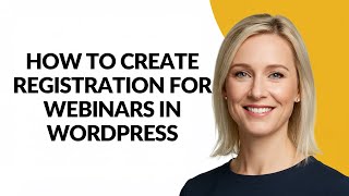 How to Create Registration for Webinars In Wordpress - Julia'sTutorials
