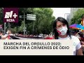 Exigen fin a crímenes de odio y transfeminicidios en la Marcha del Orgullo 2022 - N+