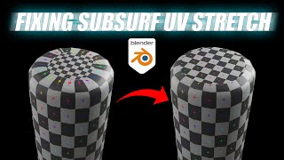 How to fix subsurface modifier stretching textures | Blender 3d Sub surf modeling tip