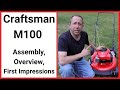 Craftsman M100 Lawn Mower Assembly, Overview and First Impressions