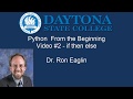 Python From The Beginning Video  02 - Conditional Statements