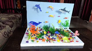 How To - Make Model On Aquatic Life | For Science Exhibition | Make At Home