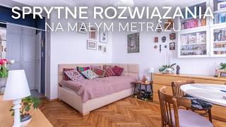 Przemyślana kawalerka - FUNKCJONALNIE 🧠 i NIEDROGO 💸 || małe mieszkanie po remoncie 🏠 HOME TOUR