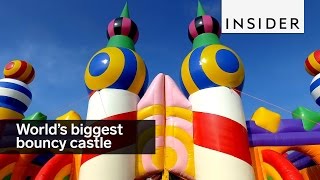This is the world's biggest bouncy castle