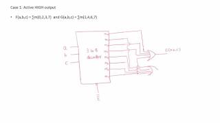how to Implement boolean function using decoder in 9 minutes