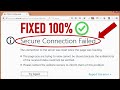 How to Fix Secure Connection Failed