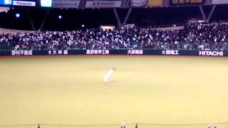 西武勝利！レオの連続バック転！20160325