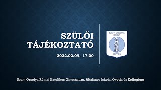 Általános iskolai beiskolázási tájékoztató - 2022/2023. tanév