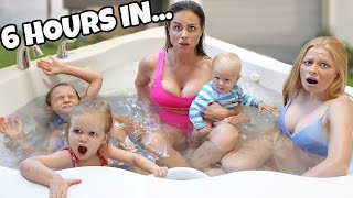 LAST TO LEAVE HOT TUB WINS! | Family Fizz