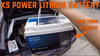 Lightweight XS Power XV4800 12V Lithium Battery | Install \u0026 Review on my 2020 Dodge Challenger 1320