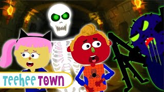 Spooky Haunted Tunnel Adventure Halloween Song | Spooky Scary Skeleton Songs By Teehee Town