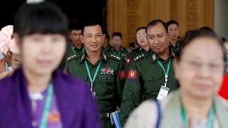 Myanmar generals hand over power to Suu Kyi's NLD