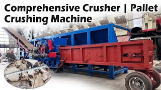 Heavy-Duty Comprehensive Wood Pallet Crusher Machine - Efficient Pallet Recycling#crusher #shredder