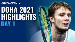 Bautista Agut & Bublik Lead Opening Day | Doha 2021 Highlights Day 1