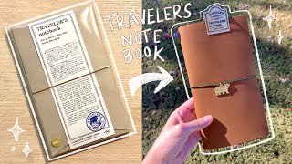 Japan’s famous TRAVELER’S NOTEBOOK Unboxing and Setup (Camel)