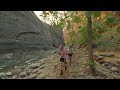 zion narrows in vr utah slot canyon virtual hike 8k 3d 180