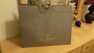 Unboxing Latest Mulberry Regular Classic Bayswater Chocolate Color Handbag 2016