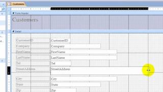 Creating Forms in Access 2010