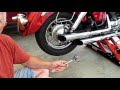 Honda Shadow VT750 ACE - Remove and Replace Rear Wheel - Chain Drive