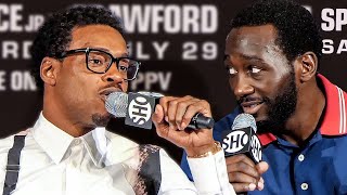 HEATED! Errol Spence Jr & Terence Crawford TRADE WORDS: 'WHO YOU BEAT?!'