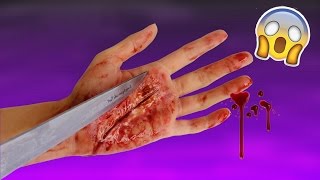 DIY FAKE BLOOD, LIQUID LATEX and FAKE WOUNDS | Halloween