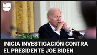 Republicanos presentan argumento para iniciar investigación contra el presidente Joe Biden