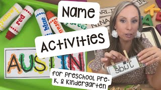 Name Activities for Preschool, Pre-k, & Kindergarten