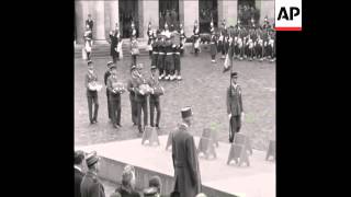 SYND 15 3 68 FRENCH MILITARY CHIEF FUNERAL IN PARIS