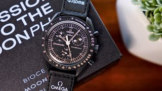 Omega x Swatch Snoopy Black Mission to the Moonphase New Moon Unboxing