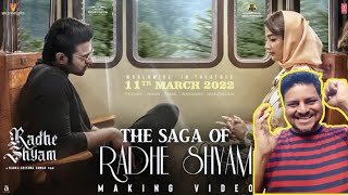 The Saga Of Radheshyam Video Reaction | Prabhas, Pooja Hegde | Radheshyam making video | #radheshyam