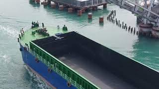 Huge Ship crossing Pamban bridge