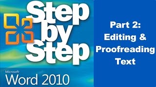 Editing and Proofreading Text In Microsoft Word 2010 - Part 2