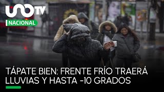 Atento a alerta especial por frente frío: ¿cómo afectará a tu estado?