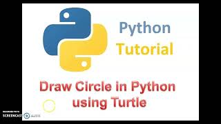 Python | Circle | Drawing | using | Turtle | in Tamil