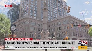 Lancaster City sees lowest homicide rate in decades