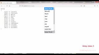 PHP associative Array using for loop