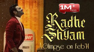 Pre Teaser of Radhe Shyam | Prabhas | Pooja Hegde | Radha Krishna Kumar | Glimpse on February 14th