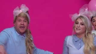 James Corden & Meghan Trainor Sing About New Year's Resolutions in "All About That Bass" Spoof